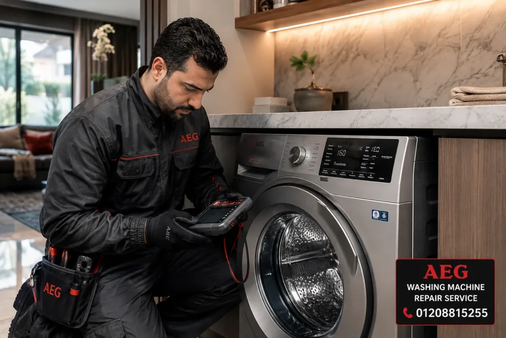 صيانة AEG في مصر وإصلاح أعطال غسالات AEG داخل المنزل بواسطة فني متخصص