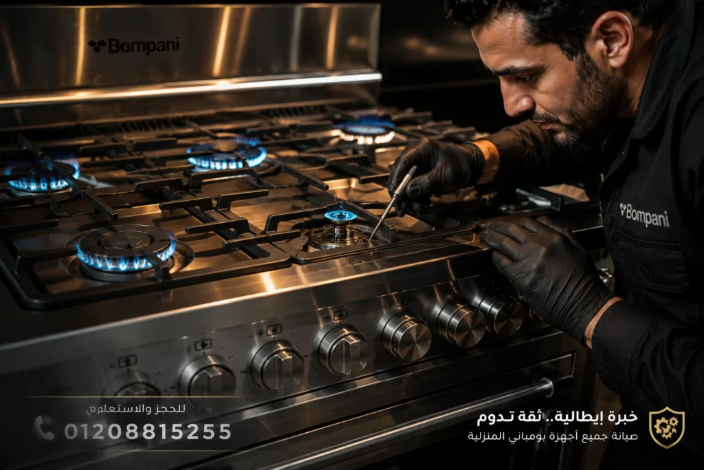 إصلاح ضعف شعلة بوتاجاز بومباني داخل المنزل