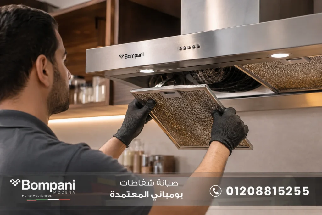 صيانة شفاط بومباني وتنظيف الفلاتر الداخلية