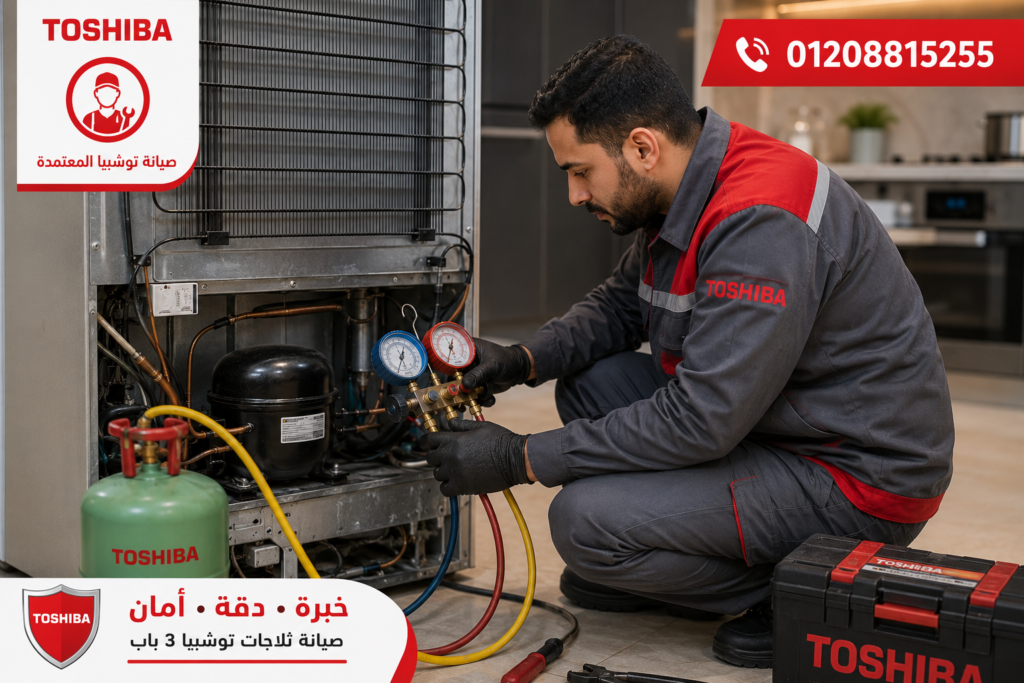 خدمة صيانة ثلاجات توشيبا داخل المنزل في مصر مع فني متخصص للحجز 01208815255