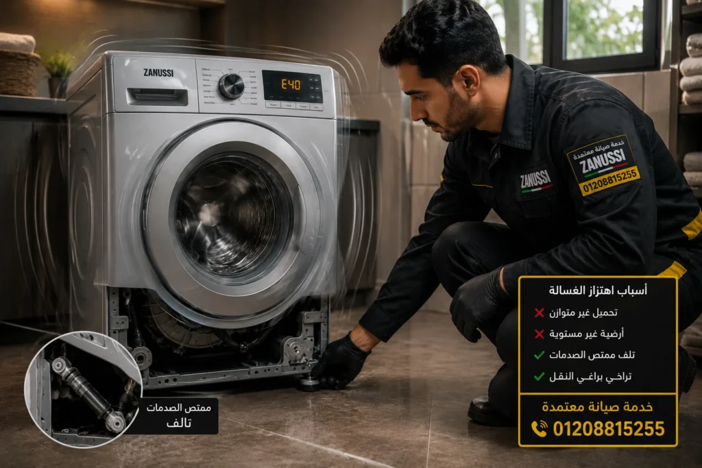 مقارنة بين أعطال غسالة زانوسي البسيطة والخطيرة